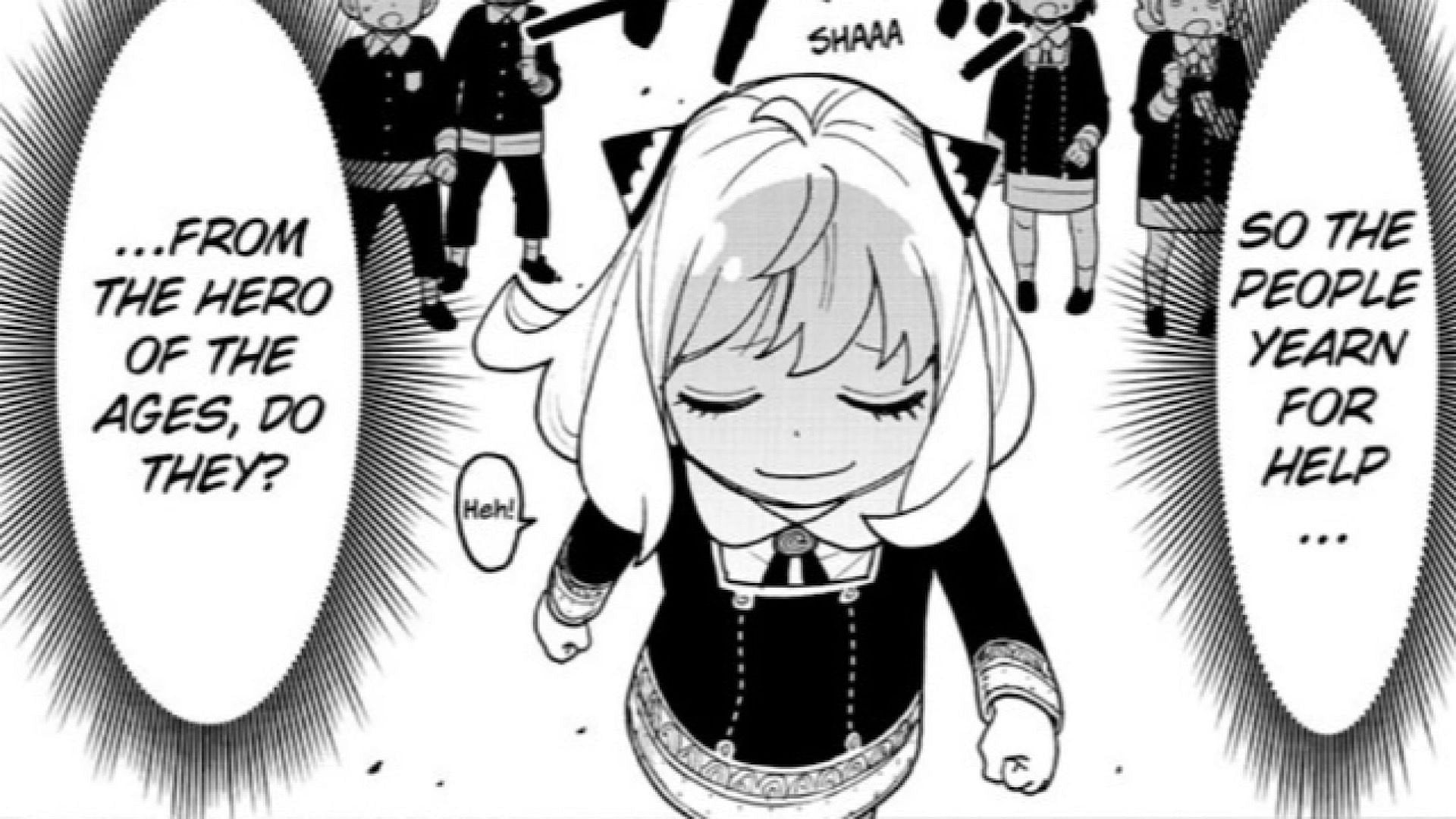 Anya's monologue is some of the funniest in anime (Image via Shueisha)
